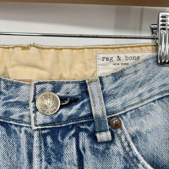 rag & bone Fairfield Engineer Jeans Light Wash Cotton Women's 25 Light Wash - Picture 6 of 11